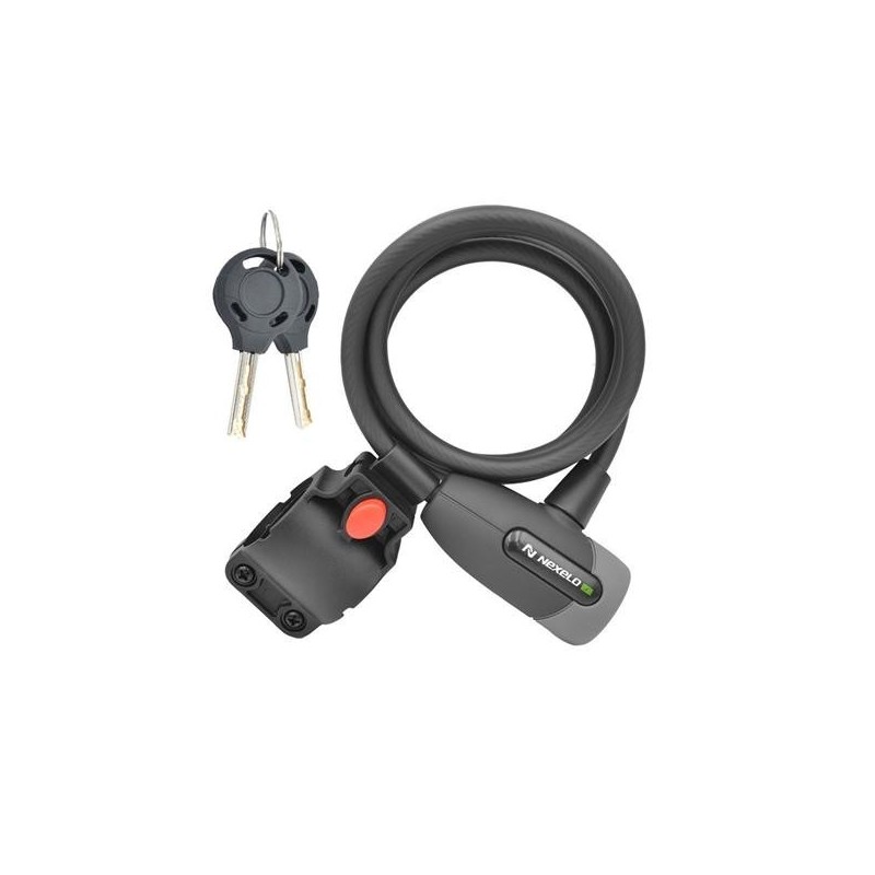 ZÁMEK NEXELO SUPREME GUARD 8X1500 SPIRÁLA KLÍČ ČERNÝ ZÁMEK NEXELO SUPREME GUARD 8X1500 SPIRÁLA KLÍČ ČERNÝ