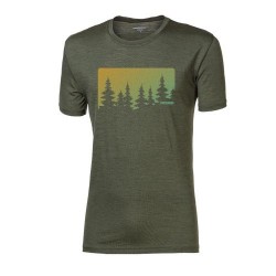 HRUTUR "FOREST" pánské merino triko