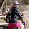 FLOWY BIKE dámská cyklistická větrovka  bílá, černá