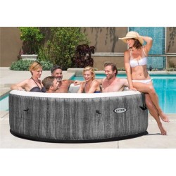 Intex Vířivka pro 6 osob PureSpa Bubble Greywood Deluxe