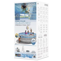 INTEX Bazén Prism Frame CLEARVIEW PREMIUM 4.88m x 122cm SET, 26730NP