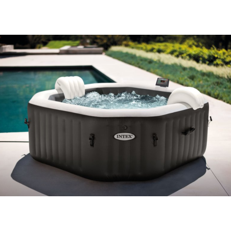 INTEX Jet and Bubble Deluxe Nafukovací vířivka 201x71cm  + solinátor