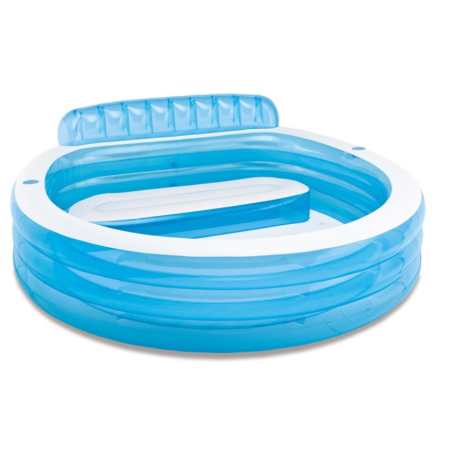 INTEX  nafukovací rodinný bazén se sedátkem a opěradlem