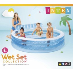 INTEX  nafukovací rodinný bazén se sedátkem a opěradlem