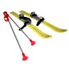 Dětské lyže BABY SKI 90 cm kluzky modré,červené,žluté,fialové,zelené