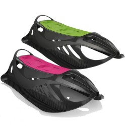 Dětské sáně Neon Grip zelené a růžové