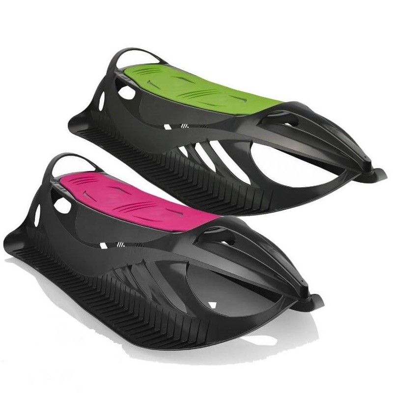 Dětské sáně Neon Grip zelené a růžové Dětské sáně Neon Grip zelené a růžové