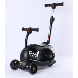 FERRARI 4v1 TWIST SCOOTER FXK92-1 multifunkční koloběžka černá, červená