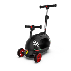 FERRARI 4v1 TWIST SCOOTER FXK92-1 multifunkční koloběžka černá, červená
