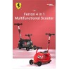 FERRARI 4v1 TWIST SCOOTER FXK92-1 multifunkční koloběžka černá, červená