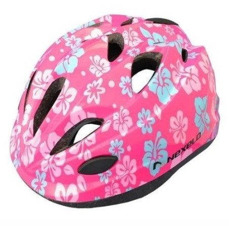 PŘILBA NEXELO FUNNY RŮŽOVÁ KVĚTY S 48 - 52 cm